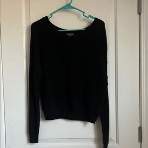 Wild Fable Black V-Neck Sweater